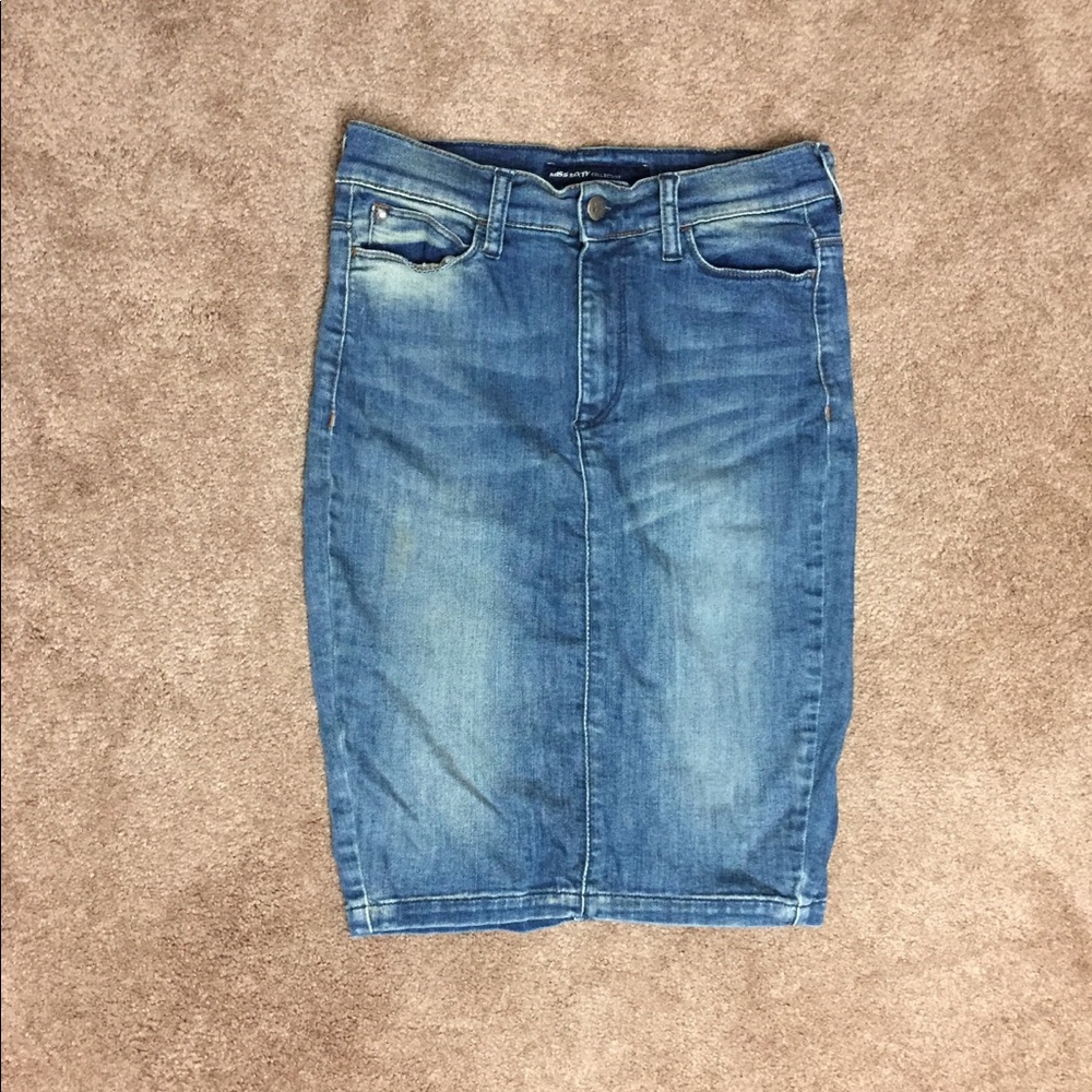 Miss Sixty Stretch Denim Pencil Skirt Midi Marina